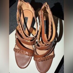 Ann Taylor Tan Braided Women's Sandals